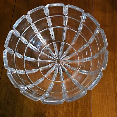 Block Crystal Bowl Box Cut Esquire Pattern Poland Clear Discontinued Gift • $34.95