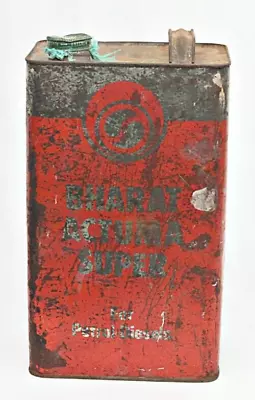 Old Vintage Bharat Actuma Super For Petrol- Diesels Tin Oil Can Collectible • $218.22