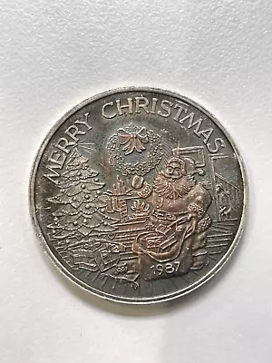 1987 SANTA MERRY CHRISTMAS FOR SOMEONE SPECIAL VINTAGE  1 Oz .999 Silver Coin • $79.99