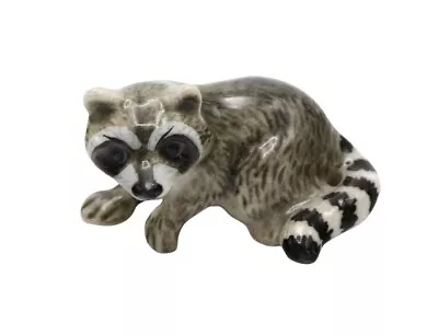 Hand-Painted Miniature Porcelain Raccoon Figurine 27094 • $13.50