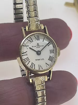 Vintage Baume & Mercier By TIFFANY 14 K  Yellow Gold Ladies Mechanical  Watch • $299