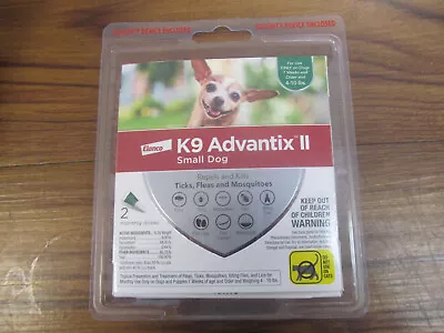 Dog Flea Treatment- Advantix 2 For Small Dogs 4-10 Lbs - 2 Monthly Doses (E) • $20