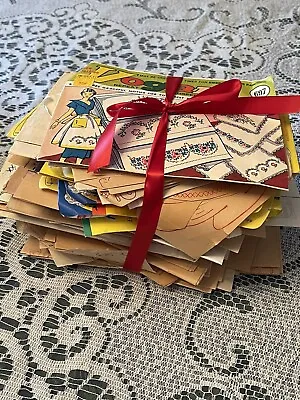 Lot Vintage Aunt Martha Vogart McCall's Mail Order Iron On Transfers 100's 3lbs • $65