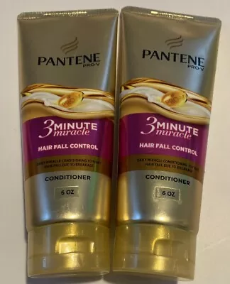 2x Bottles Pantene Pro-V 3 Minute Miracle Hair Fall Control Conditioner | 180ml • $19.99