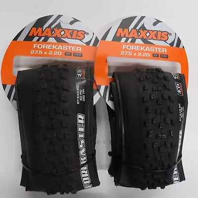 Pair Maxxis Forkaster 27.5 X 2.20 Bike Foldng Tires EXO TR Tubeless Ready • $56.99