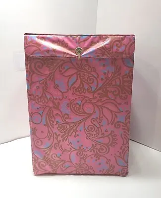 Vintage - Retro Vinyl Wig Storage Box - Carry Case Pink Flower Design  • $24.99