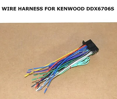 Wire Harness For Kenwood Ddx6706s Ddx-6706s 22 Pin Free Shipping  • $9.74