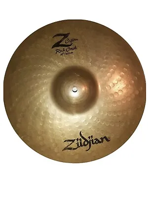 Vintage Avedis Zildjian Cymbal Z Custom Rock Crash  16 Usa *cracked* • $110