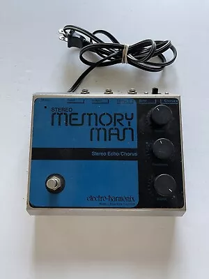 Electro Harmonix Stereo Memory Man Echo Chorus Vibrato 1984 Guitar Effect Pedal • $749