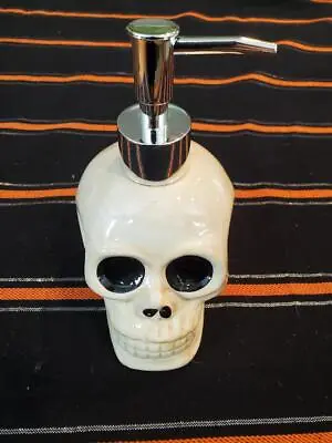 Halloween Skull Gel Liquid Hand Wash Soap Lotion Dispenser Pump NWT Prima Design • £23.16