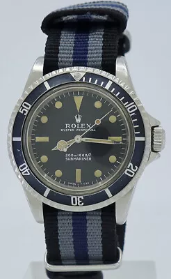 Rolex Ref 5513 Steel Auto 40mm Meters First Oyster Perpetual Submariner On Strap • $17000