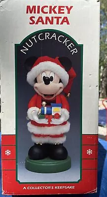 Disney Mickey Santa Toy Train 12in Nutcracker Christmas Figure Kurt Adler 1994 • $75