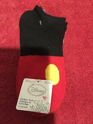 DISNEY MINNIE MOUSE Women's No-show 3 Pair Socks - Shoes Size 4-10 New • $12