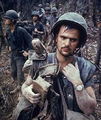 U.S. Marine After Battle 8 X 10  Vietnam War Photo 191 • $7.43
