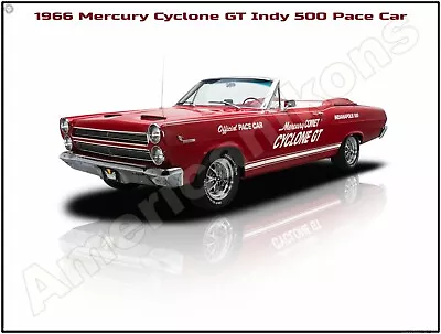 1966 Mercury Cyclone GT New Metal Sign: - Indy 500 Pace Car - Large Size • $33.99