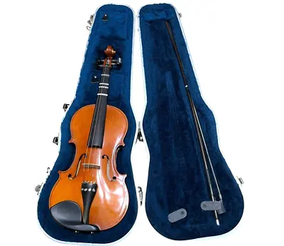 Vintage 4/4 Violin W/ SKB Case Bausch Bridge Glasser Bow 1990's SEE DESCRIPTION • $169.95