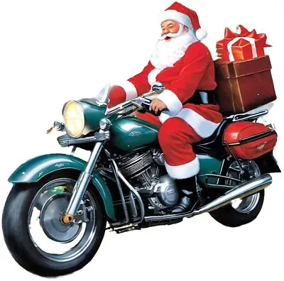 Christmas Decoration Santa Riding A Motorbike • $3.11