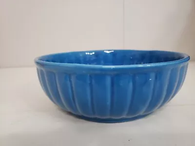 Vintage Moreno DP-4 Ceramics CA USA Pottery Planter 9” Bowl Royal Blue • $9.03