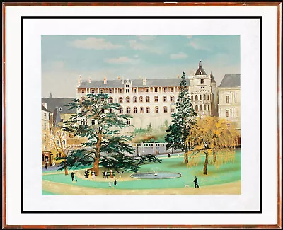 Michel Delacroix Orig. Lithograph Château Royal Du Blois H.Signed & Numbered COA • $3200