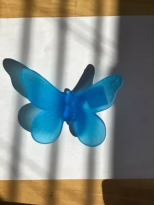 Westmoreland Blue Satin Glass BUTTERFLY (Item B) • $19.99