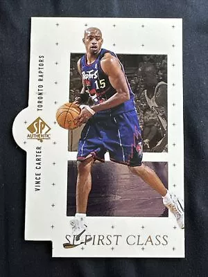 1998-99 SP Authentic Vince Carter Rookie Die Cut First Class #FC27 - Raptors • $7.47