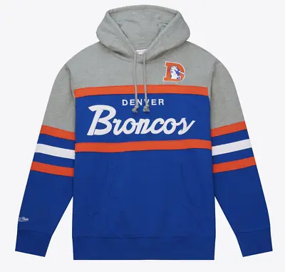 Authentic Denver Broncos Head Coach Hoodie Mitchell & Ness Throwback • $55