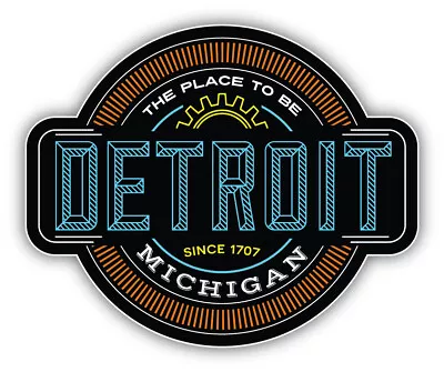 Detroit City Michigan USA State Vinyl Sticker Decal • $2.75