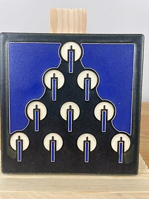 Motawi Tileworks Tannenbaum 6X6 Black & Blue Glaze Test Tile One Of A Kind • $199.99