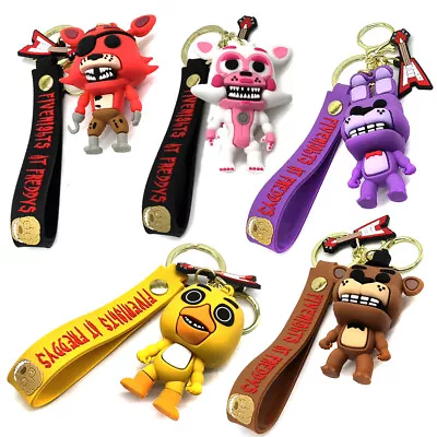 Silicone Key Ring Keychain FNAF Five Nights At Freddy’s Fazbear Figure Toys Doll • £5.99