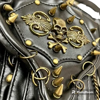 Belt Bag Biker Bag Skull Steampunk Cosplay Occult Steampunk Backpack • $63.92