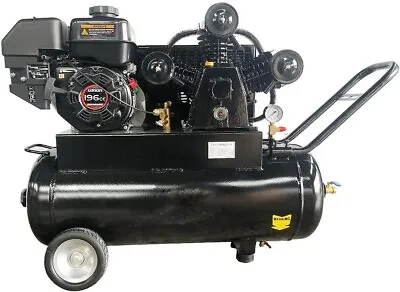 Gas Driven Piston Air Compressor 6.5HP One-Stage-20Gal ASME Tank-17cfm Max125psi • $2115