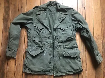 VTG WWII US Army M-1943 Field Jacket SMALL 34R XS Utility Point Collar • $129