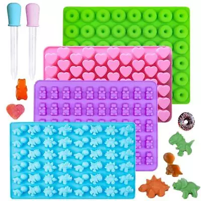 6Pack Silicone Large Gummy Bear Candy Chocolate Molds 100% Food-Grade BPA Free • £7.09