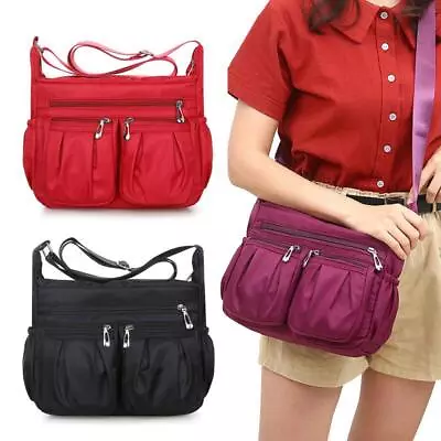 Women Messenger Bag Waterproof Oxford Cloth Shoulder Bag Handbags Tote Crossbody • £6.99