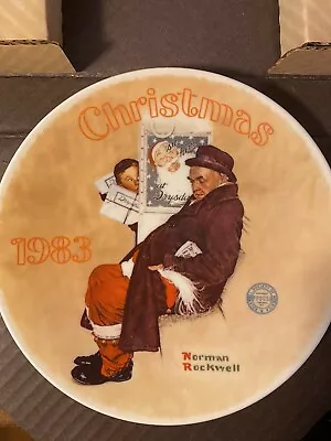 Vintage “Santa In The Subway” Norman Rockwell Limited Edition Plate • $10