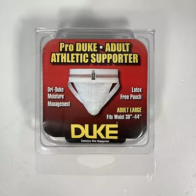 NIB Vintage Pro Duke Adult Cup Athletic Supporter Jock Strap Large 38 -44  • $26.95