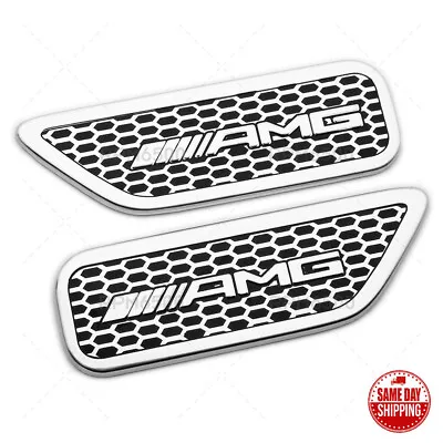 Set Wing Style Mercedes AMG Edition Fender Badge Emblem Logo Side Marker Sport • $9.99