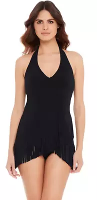 Magicsuit BLACK Tina Tie-Neck One-Piece Swimdress US 8 • $69.55