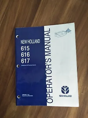 New Holland Operators Manual   615  616  617   Disc Mowers • $69.99