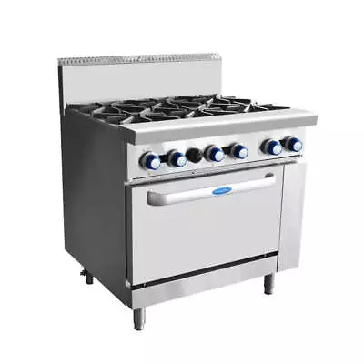 CookRite Six Burner Gas Cooktop With Oven - 900mm Width - LPG • $5039