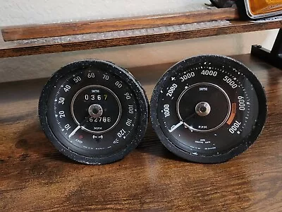 1971 Volvo 1800 Speedometer And Tachometer Patina Original Working Condition • $235.99