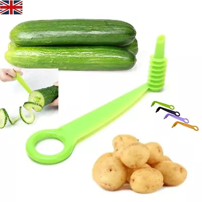 Kitchen Slicer Cutter Tool Fruit Vegetable Potato Spiral Cutter Twister UK • £3.35