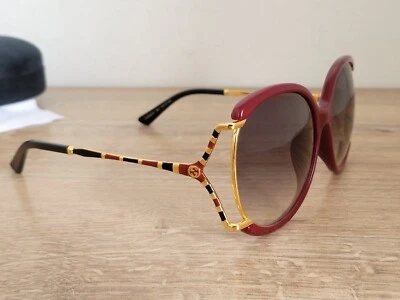 $150 • Buy GUCCI GG 0594SA 003 Oversized Sunglasses Made In Italy - AUTHENTIC 