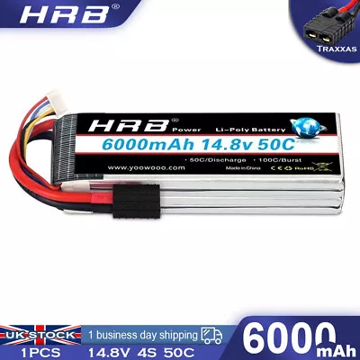 £58.99 • Buy 4S 14.8V 6000mAh 50C LiPo Battery For Traxxas X-Maxx Maxx V1/V2 UDR Car Truck