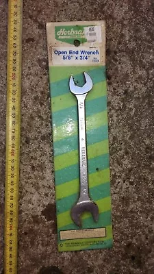 Vintage HERBRAND 72024 Double Open-ended Wrench 5/8  X 3/4 . Made In USA . NEW • $19.90