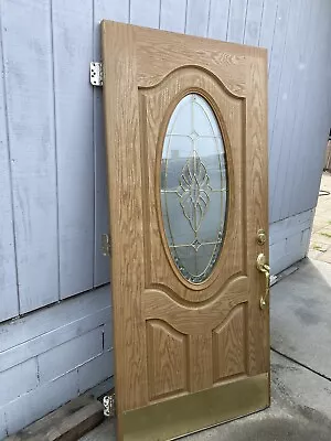 Solid Wooden Door Paired With Gold HandlesGood Condition No Visible Scratches • $45