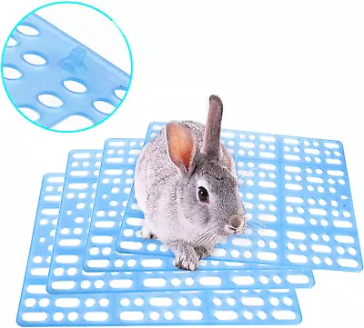Hamiledyi Rabbit Cage Mats Small Animal Plastic Feet Pads Floor Mat For Pet Cats • $21.47