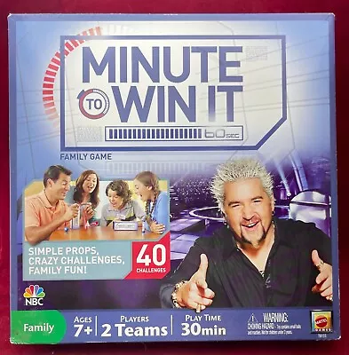 Mattel Minute To Win It Family Party Board Game NBC Game Show Guy Fieri • $19.99