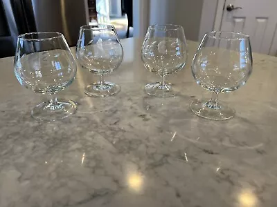 Set Of 4 Vintage Princess House Heritage Crystal 4.25”Brandy Snifters Glasses • $12.99