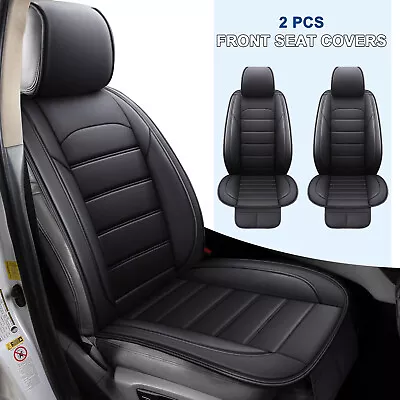 Black Car Seat Covers PU Leather Front Seat Cushion For Mercedes GLS A B C S G M • £32.99